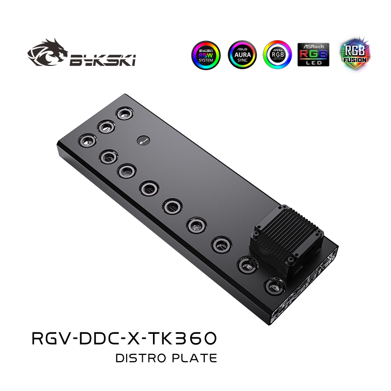Distro Plate Ddc Pump Combo - Bykski pelat Distro akrilik/papan untuk kotak