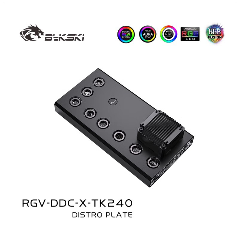 Bykski pelat Distro akrilik/pa - Distro Plate Ddc Pump Combo ulasan dan harga
