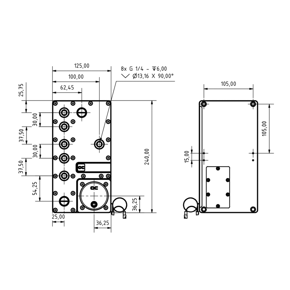Alphacool Core Distro Plate 24 - Integrated Pump Reservoir Distro Plate ulasan dan harga