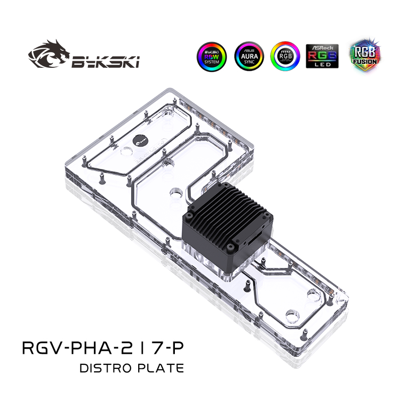 Bykski RGV-PHA-217-P Pelat/Dud - Distro Plate Ddc Pump Combo ulasan dan harga